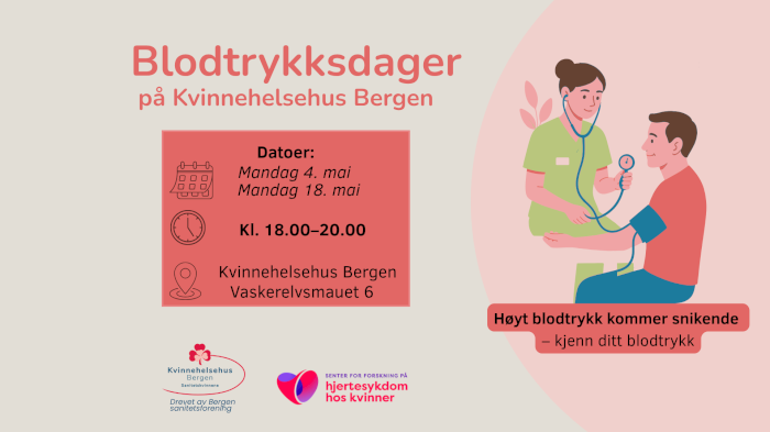 Blodtrykksdager – kjenn ditt blodtrykk 4. mai