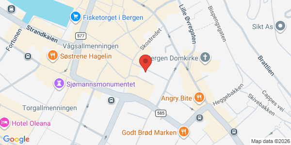 Kart som viser hvor arrangementet foregår