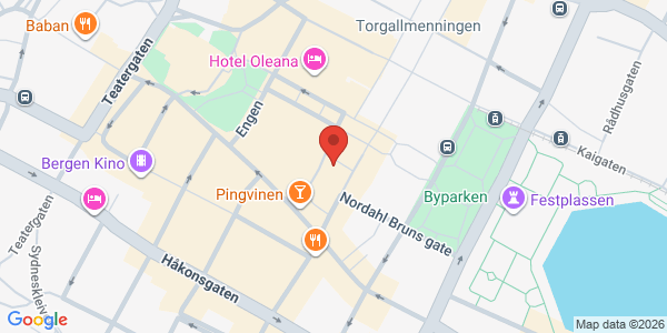 Kart som viser hvor arrangementet foregår