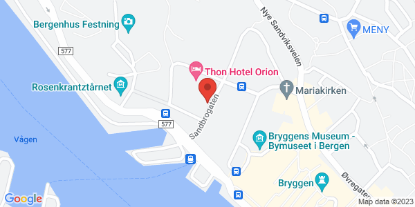 Map displaying event location