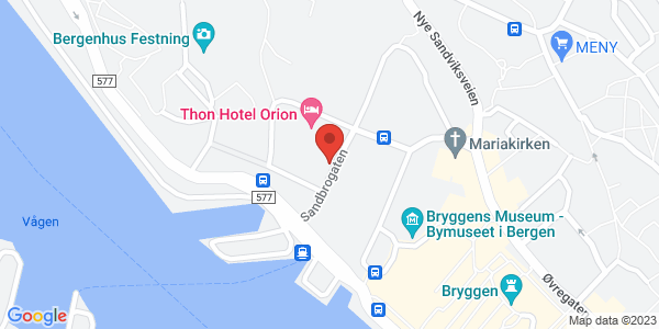 Map displaying event location