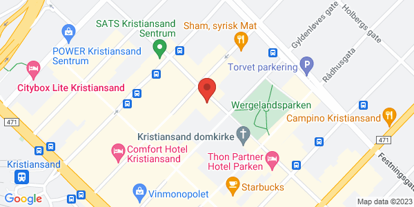 Map displaying event location