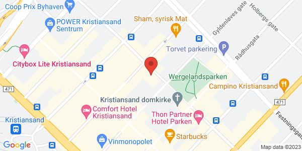 Map displaying event location