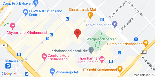 Map displaying event location