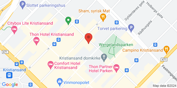 Map displaying event location