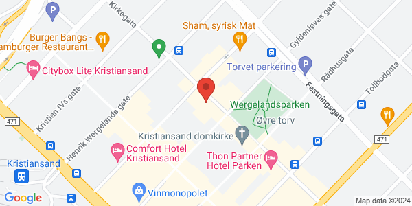 Map displaying event location