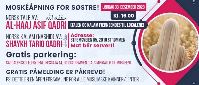 Moskéåpning for SØSTRE!