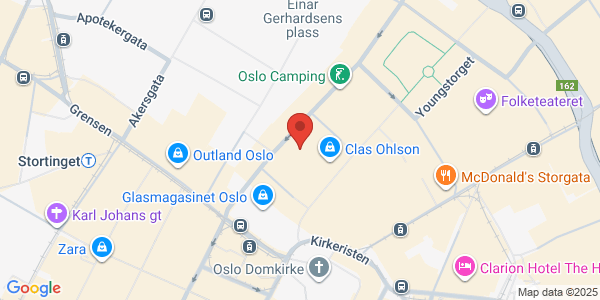 Map displaying event location