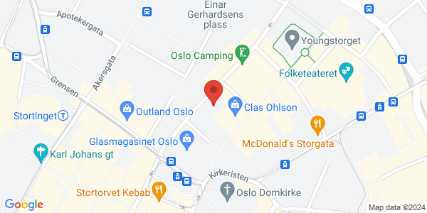 Kart som viser hvor arrangementet foregår