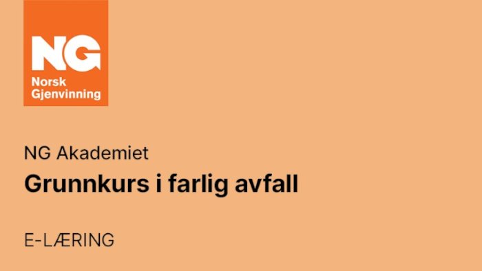 Grunnkurs i farlig avfall