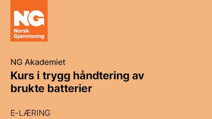 Trygg håndtering av kasserte batterier