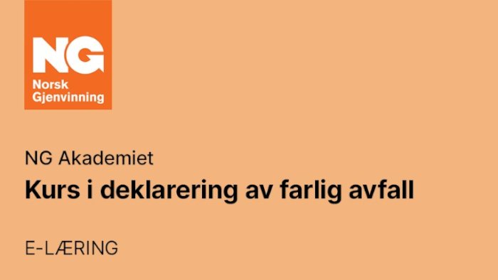 Deklaring av farlig avfall