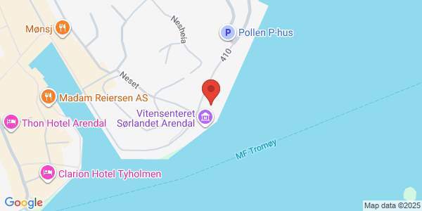 Kart som viser hvor arrangementet foregår