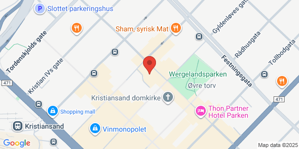 Map displaying event location