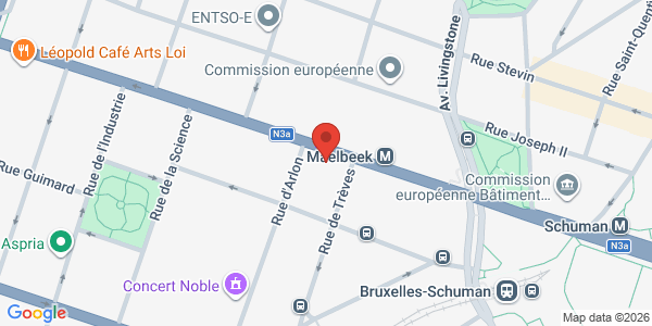 Map displaying event location