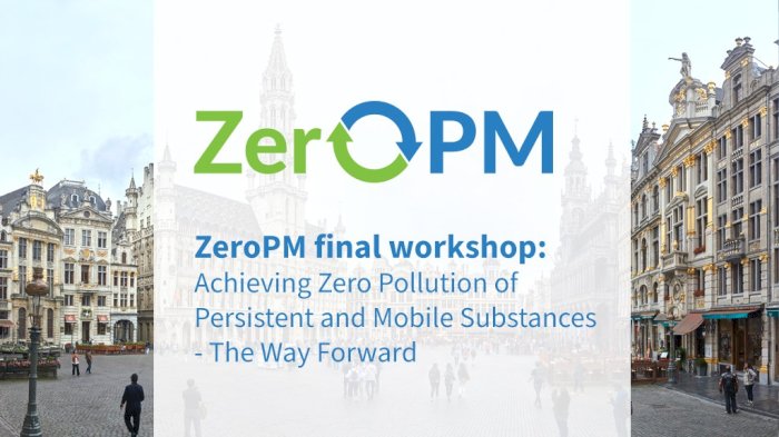 ZeroPM Final Workshop: Achieving Zero Pollution of Persistent and Mobile Substances