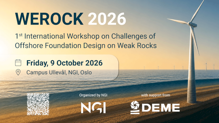 WEROCK 2026 - 1st International Workshop on Challenges of Offshore Foundation Design in Weak Rocks
