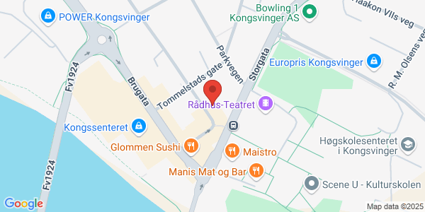 Map displaying event location