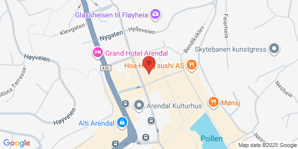 Map displaying event location