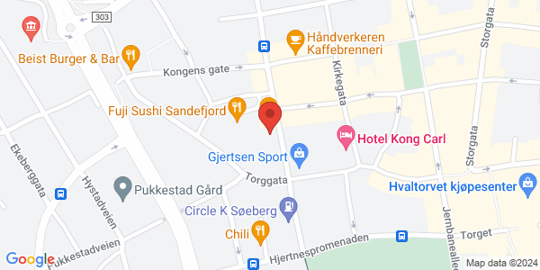 Map displaying event location