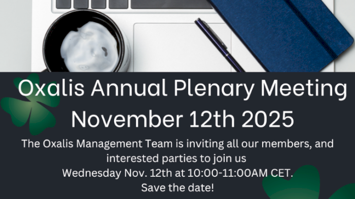 Oxalis Annual Plenary Meeting 2025