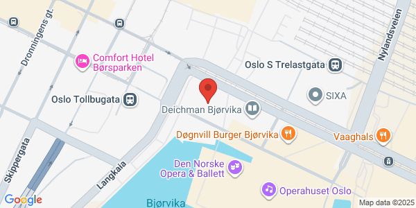 Map displaying event location