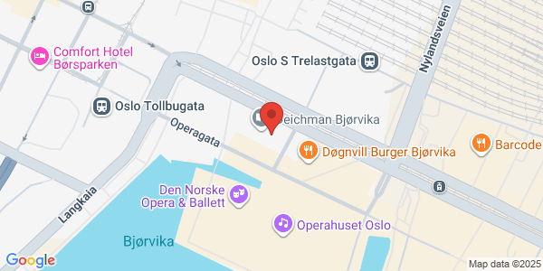 Map displaying event location