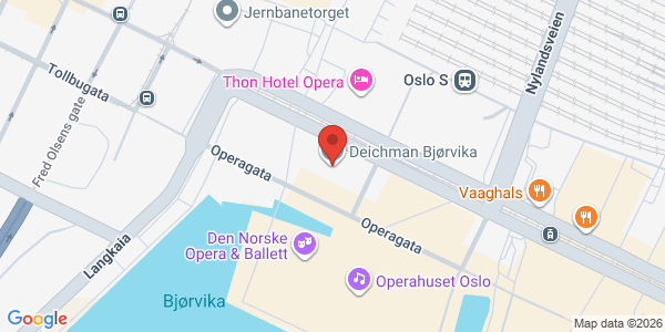 Kart som viser hvor arrangementet foregår