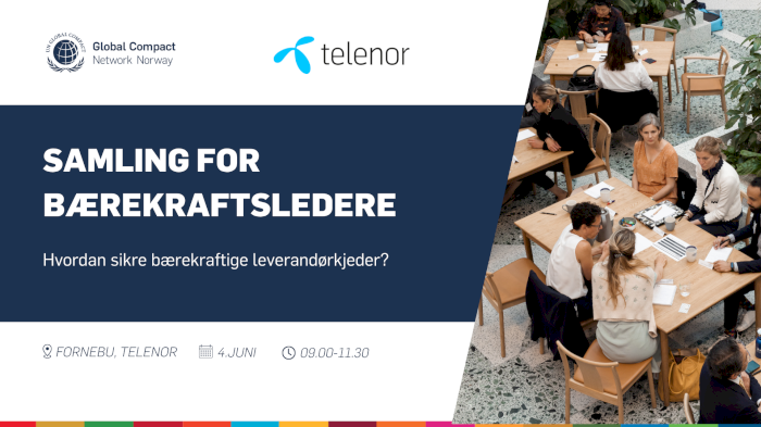 Samling for bærekraftsledere - Telenor og UN Global Compact Norge