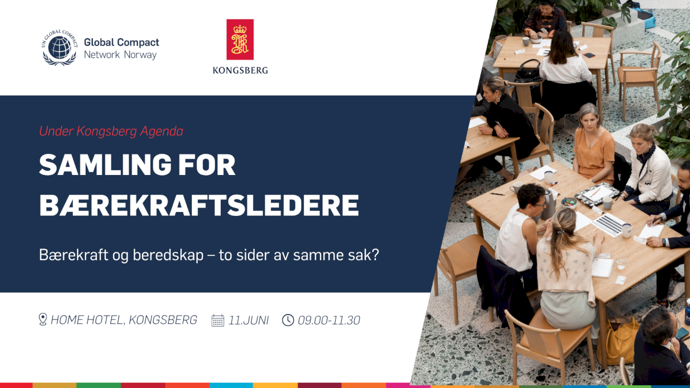 Samling for bærekraftsledere - Kongsberg Gruppen og UN Global Compact Norge