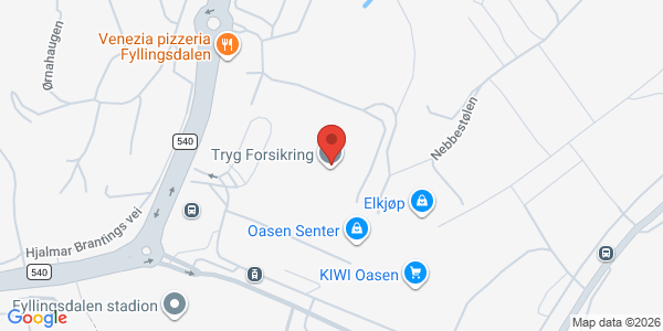 Kart som viser hvor arrangementet foregår