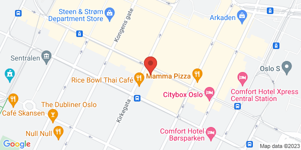 Map displaying event location