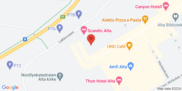 Kart som viser hvor arrangementet foregår