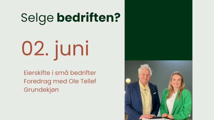 Fagseminar: Eierskifte i SMB bedrifter