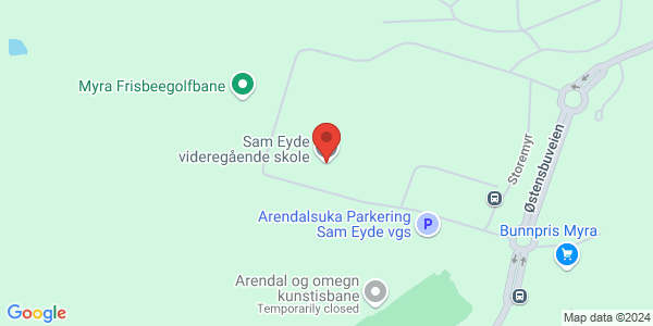 Map displaying event location