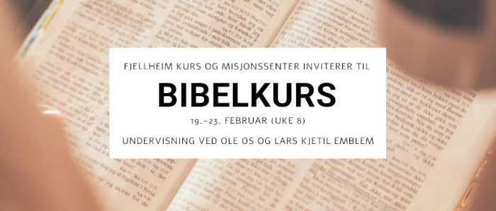 Bibelkurs - Uke 8