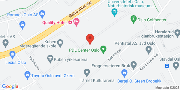 Map displaying event location