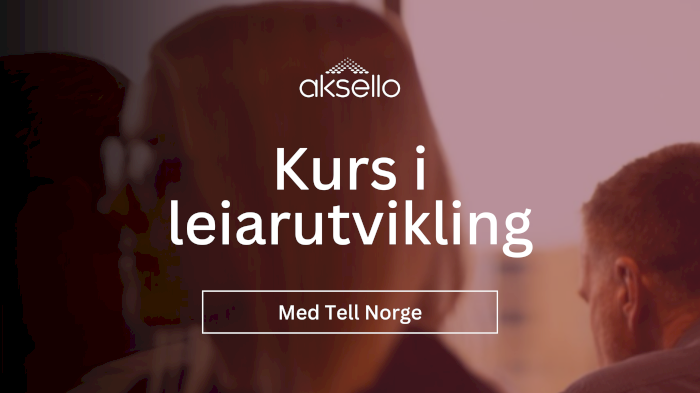 Kurs i leiarutvikling