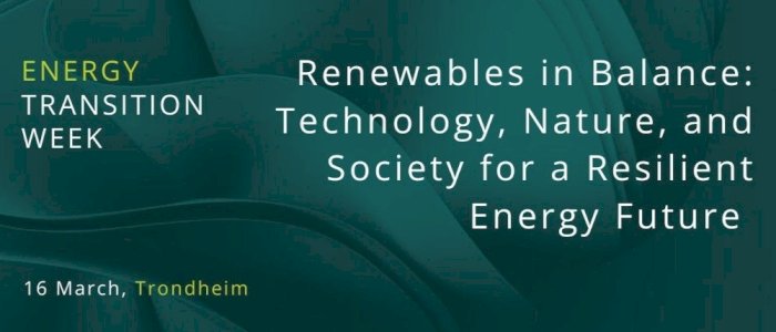 Workshop: Renewables in Balance: Technology, Nature, and Society for a Resilient Energy Future