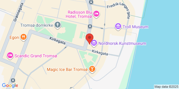 Kart som viser hvor arrangementet foregår