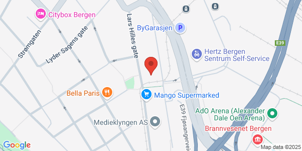 Map displaying event location