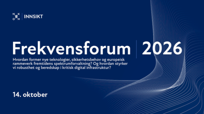 Nkom Frekvensforum 2026