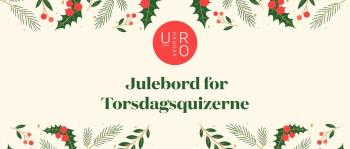 Julebord for Torsdagsquizzerne.