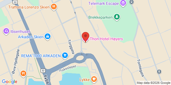 Map displaying event location