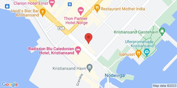 Map displaying event location