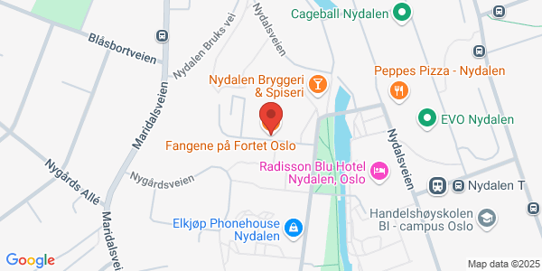 Map displaying event location
