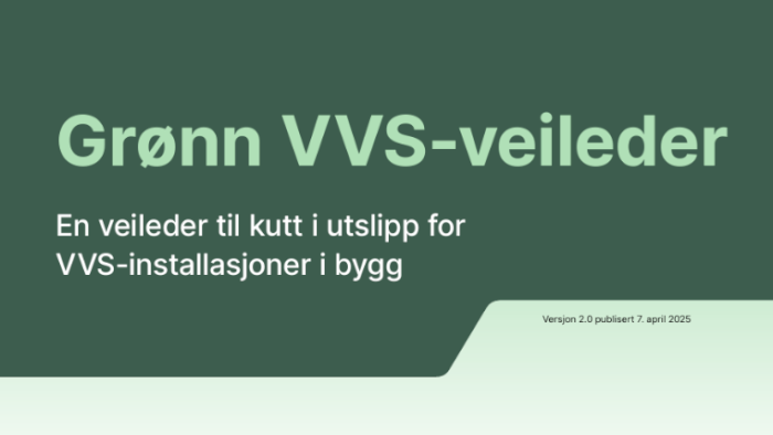 Webinar: Veileder for Grønn VVS
