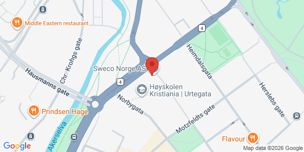 Kart som viser hvor arrangementet foregår