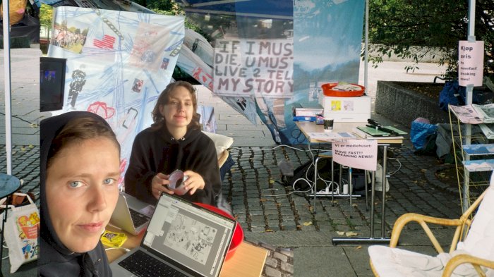 08.05 Kunstnere tolker nyhetene på Nasjonalbiblioteket