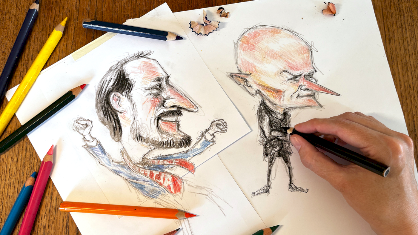 21.11 Lynkurs i karikatur og avistegning